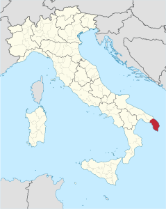 Provincia di Lecce – Localizzazione