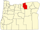 State map highlighting Morrow County