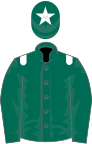 Dark green, white epaulets and star on cap