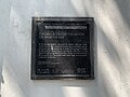 Placa recordando la Batalla de Monterrey. Encontrado al costado del edificio del antiguo palacio.