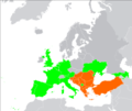 Initiative de Coopération en Europe du Sud-Est (ICESE)[22],[23] membres observateurs