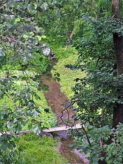 Серпейка в историческом центре Серпухова, вид с Земляного моста