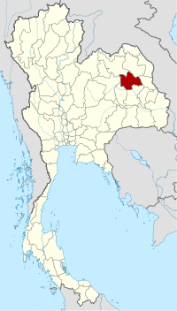 Kalasin'in Tayland'daki konumu