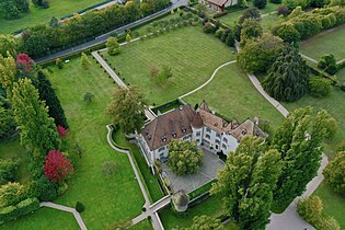 Luftaufnahme der Burg