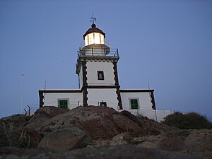 Akrotiri'deki Deniz Feneri.