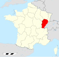 Map of Franche-Comté