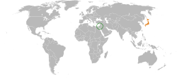 نقشهٔ مکان‌نمای Israel و Japan