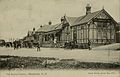 The railway station opened 1880, demolished 1967