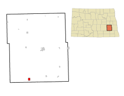 Location of Litchville, North Dakota