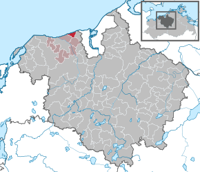 Poziția localității Nienhagen