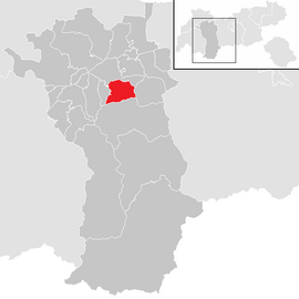 Poloha obce Oetz v okrese Imst (klikacia mapa)
