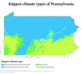 Image 39Köppen climate types in Pennsylvania (from Pennsylvania)