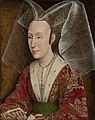 Isabelle de Portugal (1397-1471), copie v. 1500 d'un portrait attribué à Rogier van der Weyden