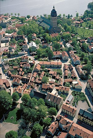 A cidade à volta da Catedral de Strängnäs