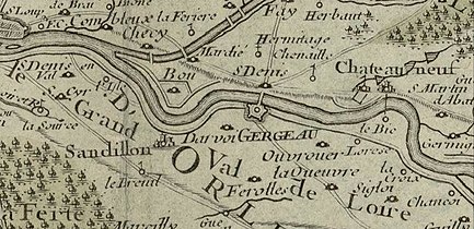 1780 : Fay sur une carte de la Généralité d'Orléans.