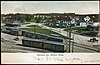 Postcard of trains at Concord Junction station circa 1910