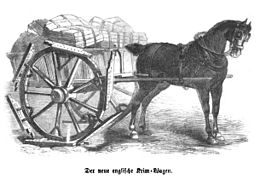 „Der neue englische Krim-Wagen“ Deutsche Karikatur, Die Gartenlaube, 1855