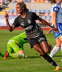 Evelyn Ijeh i Växjö DFF 2023.