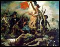 Eugène Delacroix: Svoboda vede lid na barikády.