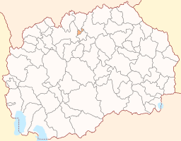 Aračinovos läge i Makedonien.