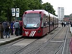 A "Variotram" used in Duisburg[8] at Platz der Einheit