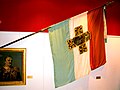 Authentic replica of the Samara flag in the Shipka Monument