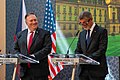 Pompeo a český premiér Andrej Babiš v srpnu 2020