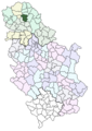 Localisation de la municipalité de Bečej en Serbie