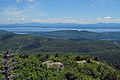 View east from old fire tower atop Poke-O-Moonshine Mountain in Chesterfield, NY: 2008