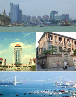 Een collage van Xiamen
