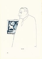 Adolf Hoffmeister, Emil Filla, 1934