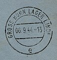 Feldpoststempel - Gross Born Lager Linde - vom 6. September 1944
