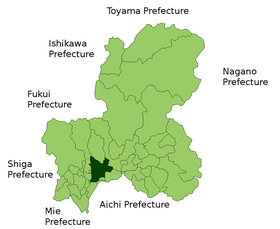 Localização de Gifu