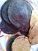 Blue corn tortillas