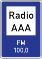 Radio channel for providing road traffic information