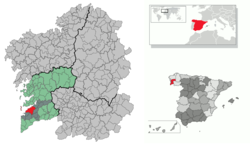 Местоположба на Виго во ракмите на Галисија