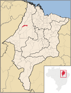 Localização de São João do Caru no Maranhão