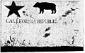 Die originale Bear Flag, fotografiert 1890