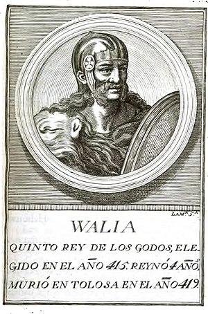 Raja Wallia dari Visigoth.