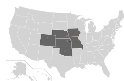 Location of teams in