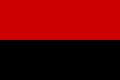 Den ukrainske oprørshærs og Organisationen af ukrainske nationalister (i Bandera)s flag