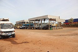 Bus station in Gandiaye