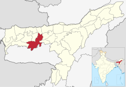 Location in Assam