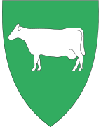 Coat of arms of Lyngdal Municipality (1987-2019)