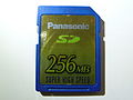 Paměťová SD karta Panasonic o kapacitě 256 MB