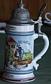 A late-19th-century German beer stein