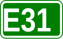 Zeichen der Europastraße 31