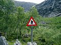 Norwegian road sign - Troll Crossing