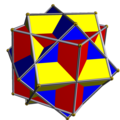 3個の正六面体による複合多面体
