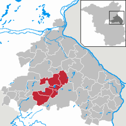 Amt Märkische Schweiz läge i Landkreis Märkisch-Oderland, Brandenburg.